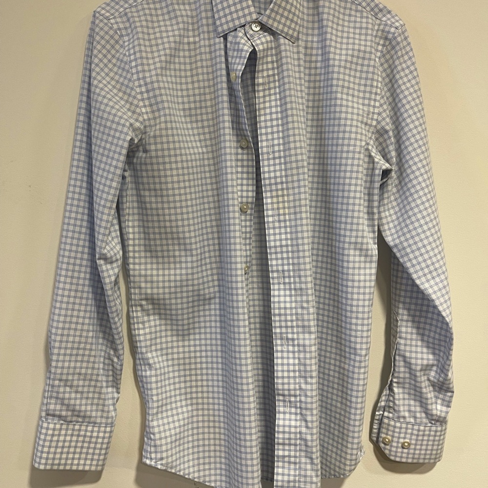 Light blue box print banana republic